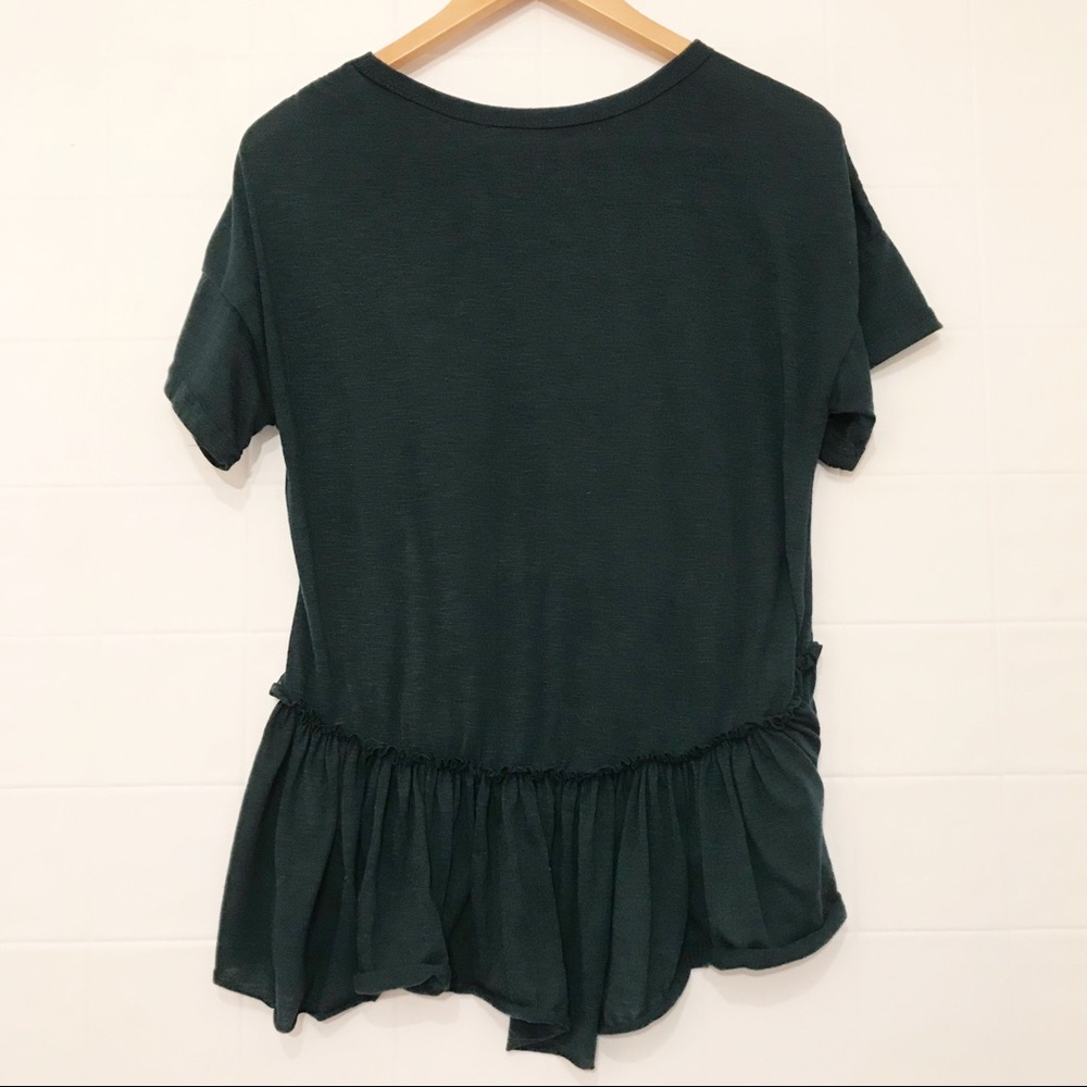 Shein Flowy Ruffle Hem Top - Picture 2 of 3